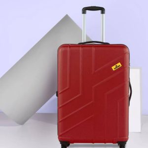 WROGN Large Check-in Suitcase (75 cm) 4 Wheels - Maze - Red