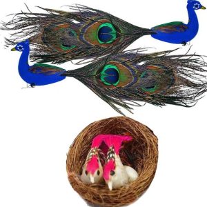 Mkmdecor Artificial Peacock for Home Decoration Decorat...