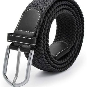 ZORO Men & Women Casual, Evening, Party Black Canvas Belt