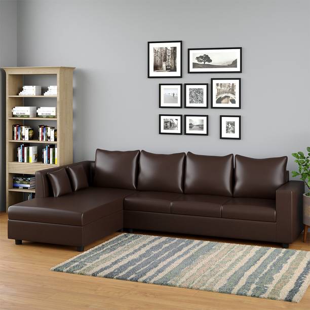 WESTIDO Leatherette 6 Seater Sofa