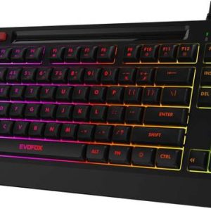 EVOFOX Deathray TKL RGB Silent Membrane Wired USB Tenke...