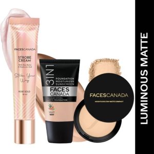 FACES CANADA Strobe Cream (18ml) + Compact Powder (9gm)...