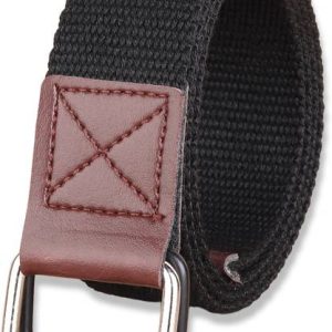 ZORO Men Casual Black Canvas Belt