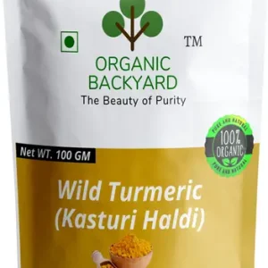Organic Backyard 100% Natural Wild Turmeric Powder (Kasturi Manjal / Amba Haldi / Jangli Haldi)  (100 g)