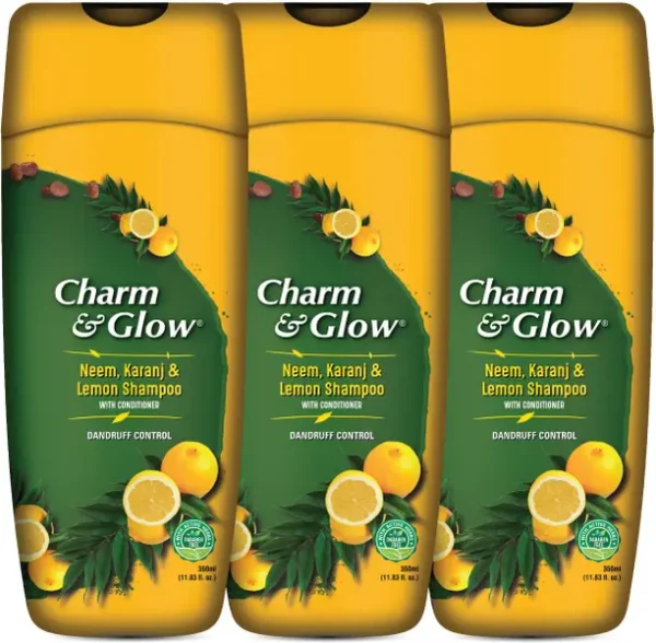 Charm & Glow Neem Karanj & Lemon Shampoo (350ML)