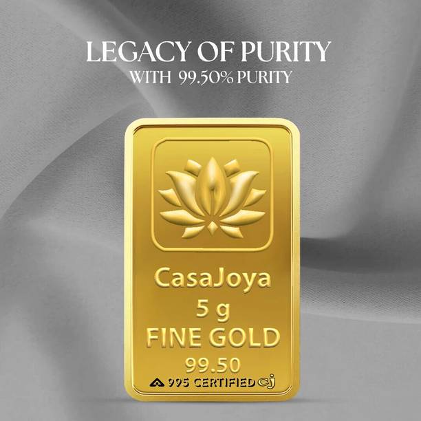 CASAJOYA Fine Gold Coin, BIS Hallmarked 24 (995) K 5 g Gold Bar