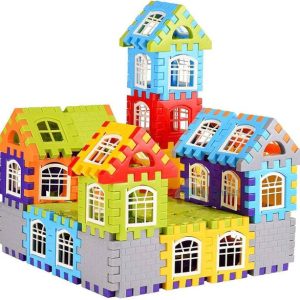 Pulsbery 72pcs Blocks House Building Blocks for Kids , ...