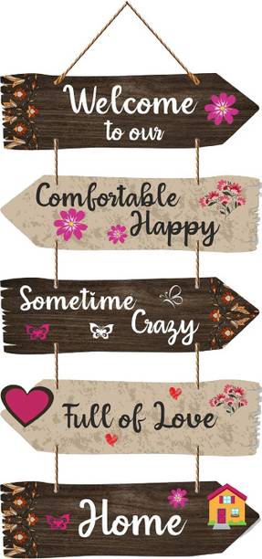 phical art Decorative Wooden Welcome To Our Home Quote ...