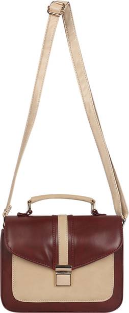 Pramadda Pure Luxury Maroon Women Sling Bag Stylish Mobile Leather Sling Bag...