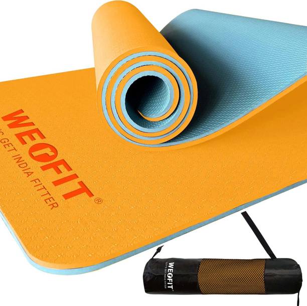 WErFIT 6mm TPE Yoga Mat with Bag (2.5 x 6 FT) for Home ...