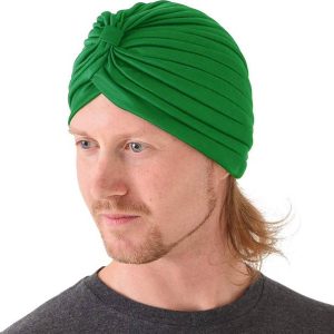 Bismaadh Polyester Pleated Head Wrap Headband Cross Twi...