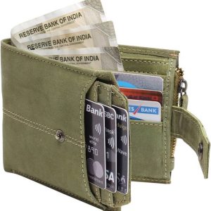 Tree Wood Men Casual, Formal, Travel, Trendy Green Genuine Leathe...