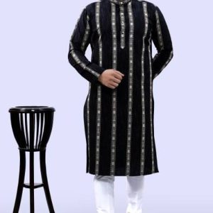 Tibra Collection Men Cotton Blend Kurta Pyjama Set