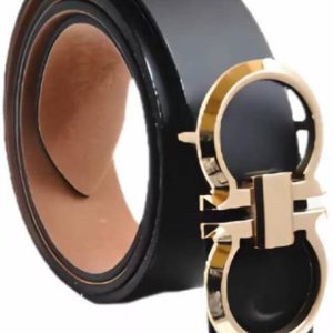 LUXURY LEATHER Boys Evening, Casual, Party, Formal Black Synthetic Bel...