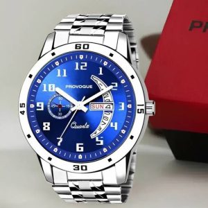 PROVOGUE Provogue Premium quality Blue Dial and Sliver Chain Ana...