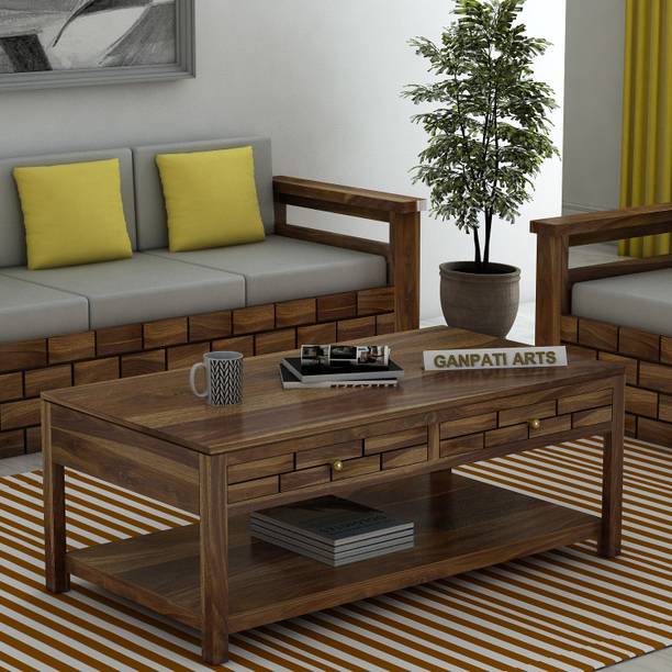 Ganpati Arts Sheesham Wood Center/Coffee/Tea Table With...