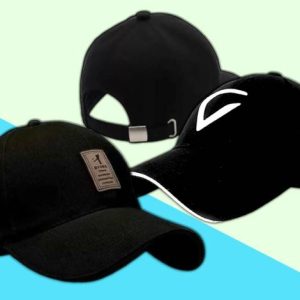VIRAT Applique, Self Design, Solid Sports/Regular Cap