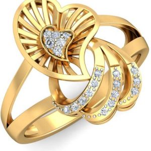 avsar AVR900YB 14kt Cubic Zirconia Yellow Gold ring