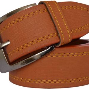 LOOPA Men Casual Tan Synthetic Belt