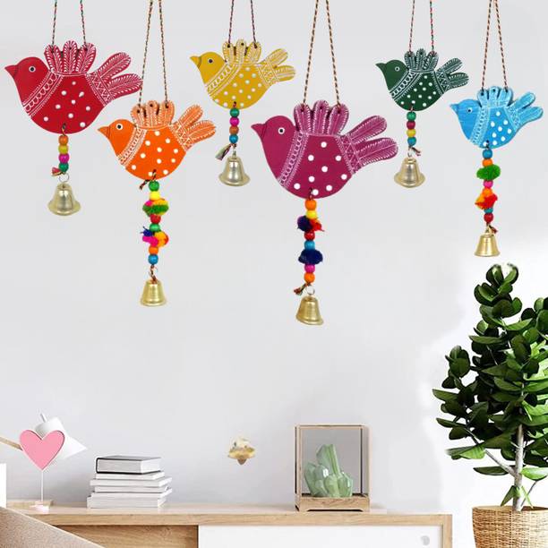 Sohibe Bird Hanging for Wall and Home Decor Hand Painte...