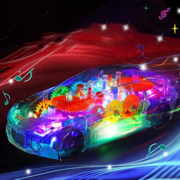 ZUNBELLA 3D Super Transparent Car 360 Mechanical Rotati...