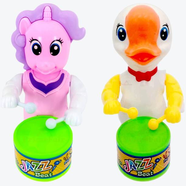 ROSEFAIR New Baby Cute Drummer Toy with Drumming and Da...