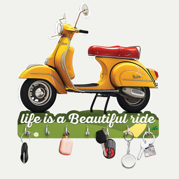phical art Stylish Wooden Key Holder For Home Decor| Wo...