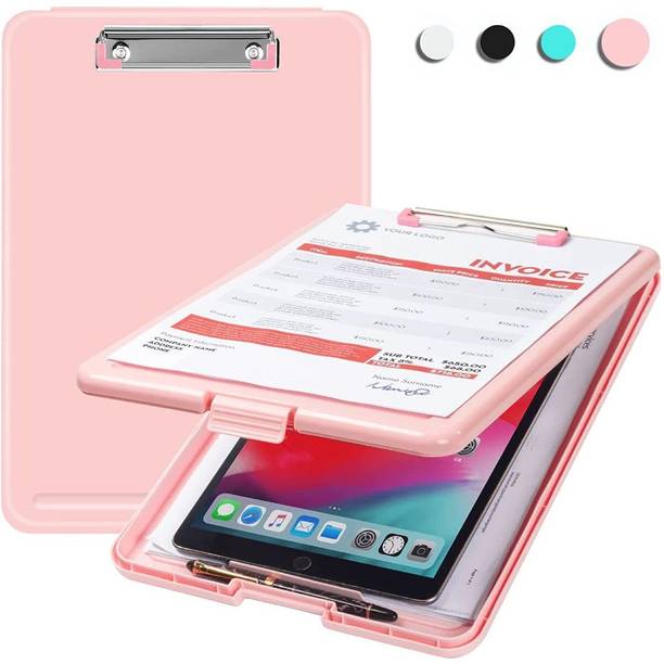 PINOPZA Clipboard Box File Storage Case Plastic Clipboa...