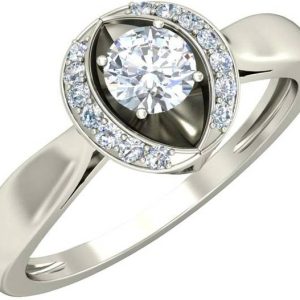 avsar AVR839WB 14kt Cubic Zirconia White Gold ring