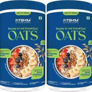 Pro-To-Grow Fitbhim Oats Pack of 2(Ready to Eat)Complet...