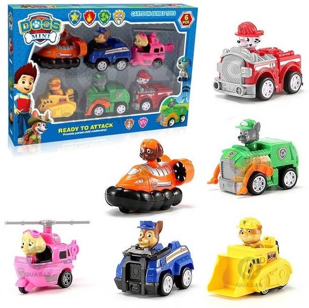 Quasar Pup Buddies Dogs with Vehicles Racer Pups Rescue...