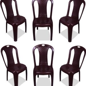 ARLAVYA Armless ChAir for Office, Home, Garden, Set of ...