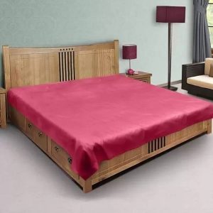 Ryka 200 TC PVC Double Solid Flat Bedsheet
