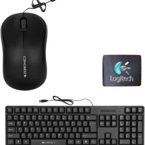 TagVin Wired K20 Keyboard, Mouse and Mouse Pad .(Set of...
