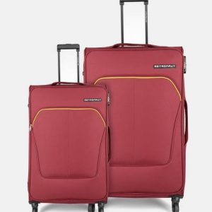 METRONAUT Soft Body Set of 2 Luggage 4 Wheels - Supreme Combo Set...