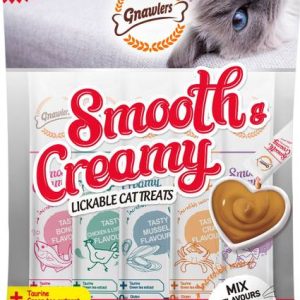 Gnawlers Creamy Cat Treats with Assorted Flavour for Ca...
