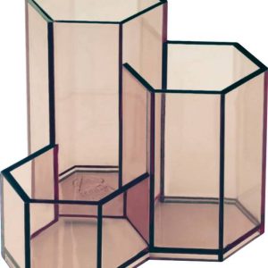 OMEGA 3 Compartments Plastic 1705 Pen/Pencil Holder - H...