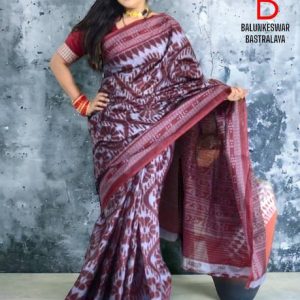 Tareni Floral Print Sambalpuri Pure Cotton Saree