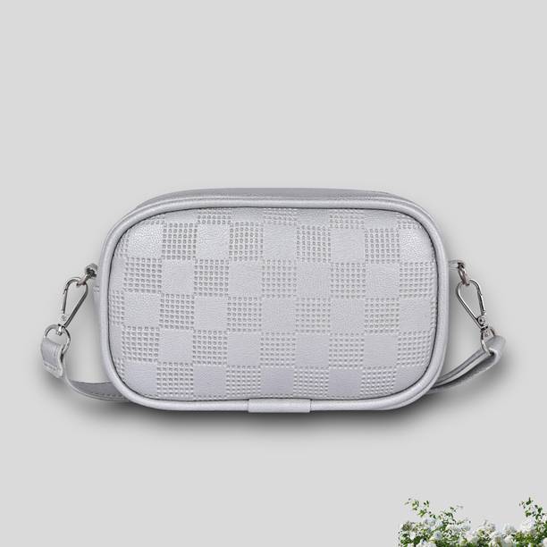 Pramadda Pure Luxury Silver Women Sling Bag Leather Sling Bag For Women Styl...