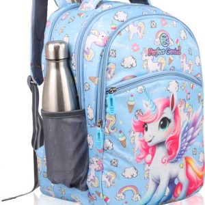 PERFECT GENIUS Kids Unicorn School Bag Backpack for Gir...