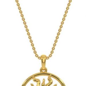 KISNA KISNA 14K Yellow Gold and Diamond Suraj Rakhi Bra...