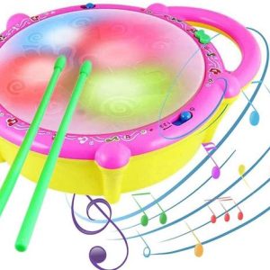 Chigy Wooh Kids Toys Flash Drum With Light And Music To...