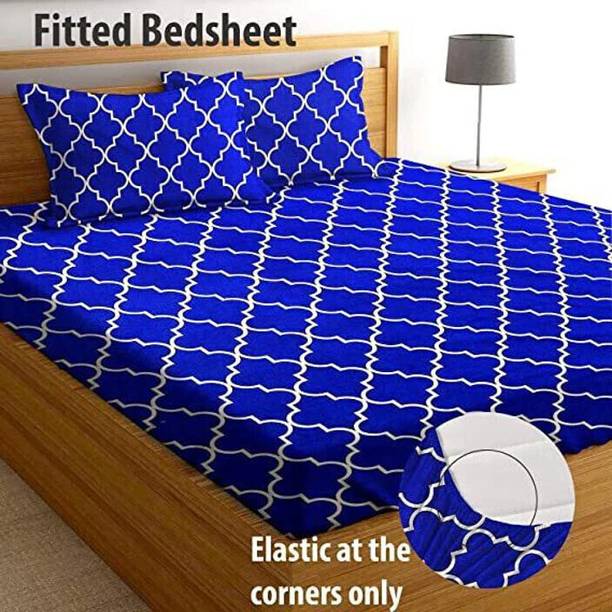 CRAFTS HUB 180 TC Microfiber Double Checkered Fitted (E...