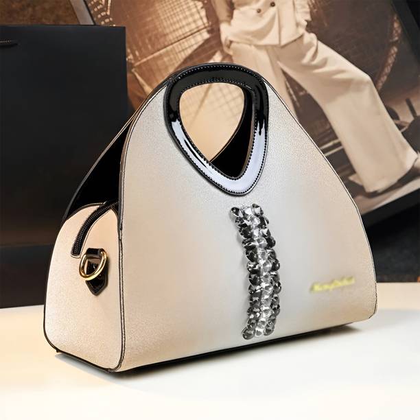 SYGA Women Silver, Gold Handbag