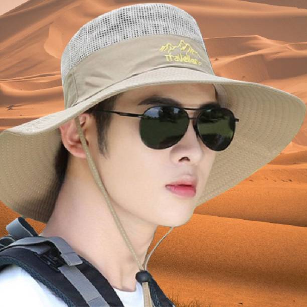 AlexVyan Round Crown Hats Sun & UV Protection Breathabl...