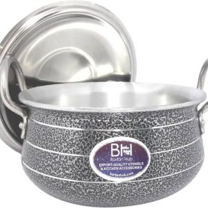 bartan hub aluminium handi with lid (3.5L) Cookware Set