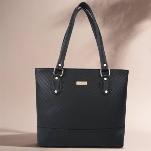 QNS Women Black Hand-held Bag