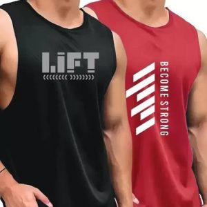 Expert Choice Pack of 2 Men Printed Round Neck Polyester Multicolor T...