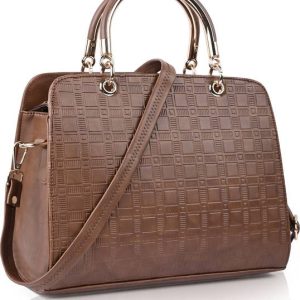 earthea Brown Women Hand-held Bag Luxury Brown