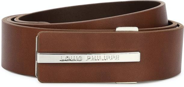 LOUIS PHILIPPE Men Formal Brown Artificial Leather Belt